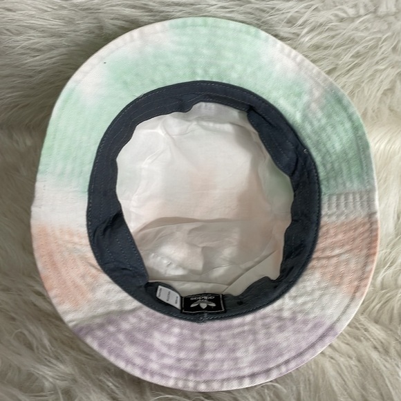 Adidas Bucket Hat Trefoil Logo Tie Dye Pastel Green Peach Purple Cotton Festival - Picture 4 of 7